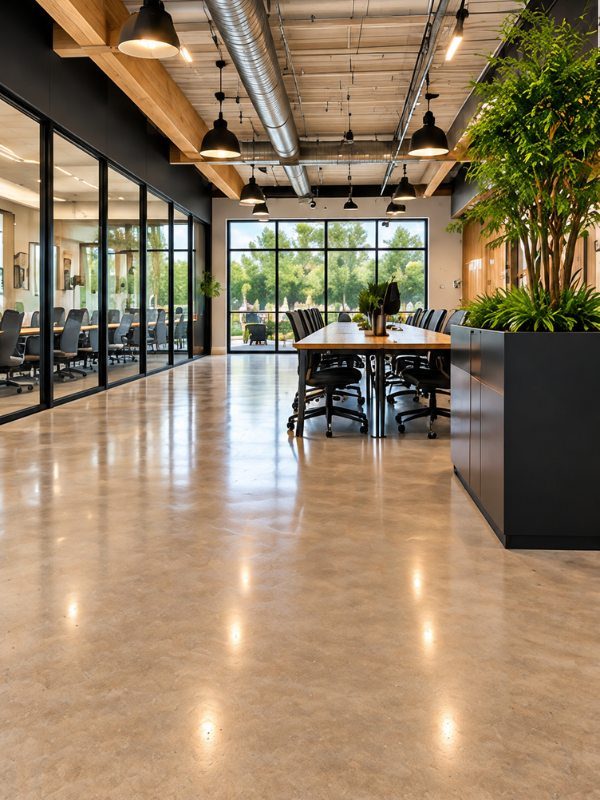 residential polished concrete lakeway by GlossCrete Polished Concrete Austin